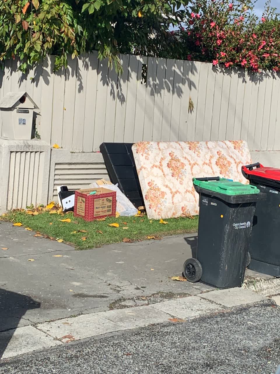 The photograph attached to this rubbish/recycling report