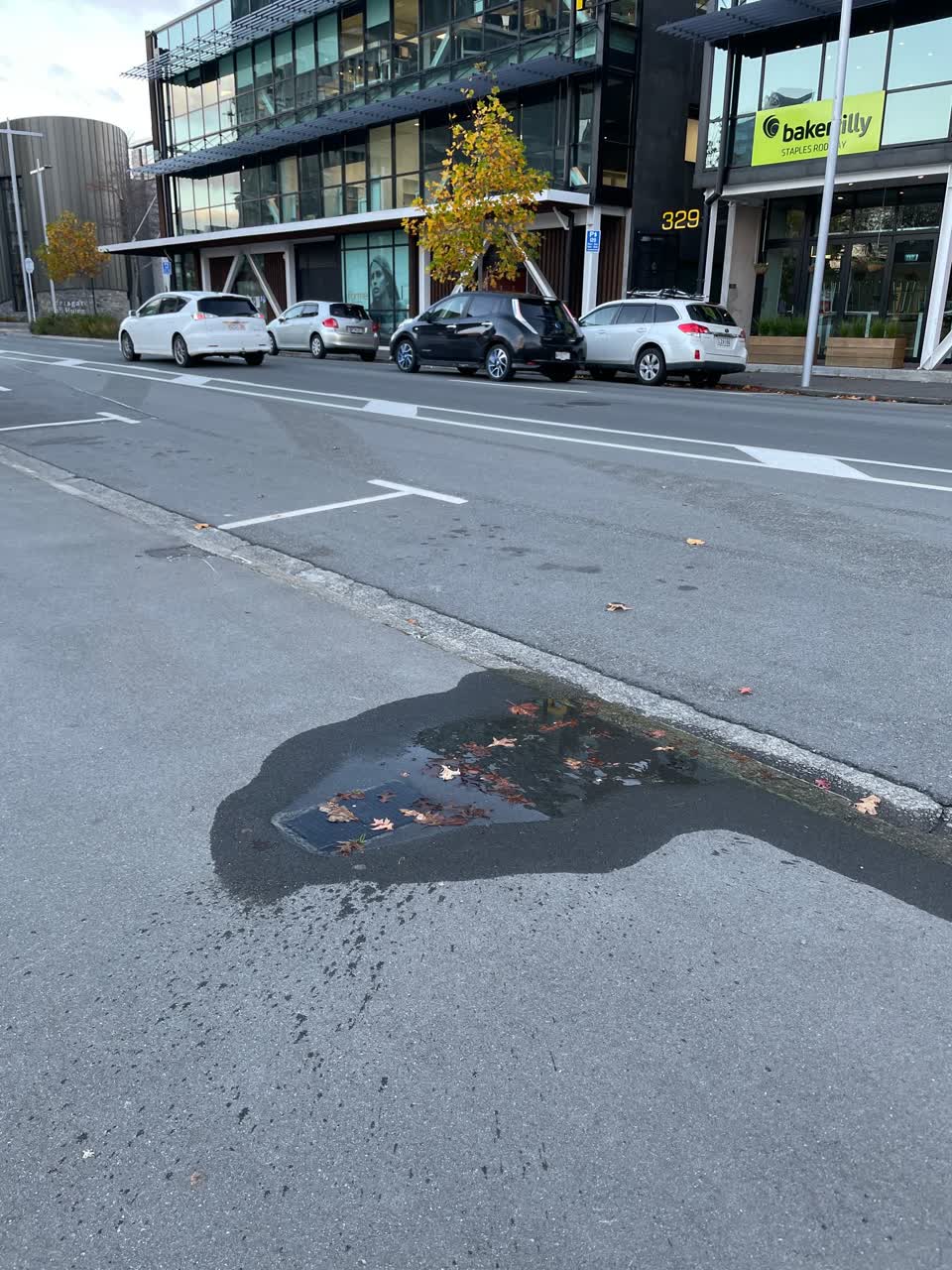 The photograph attached to this water leak report