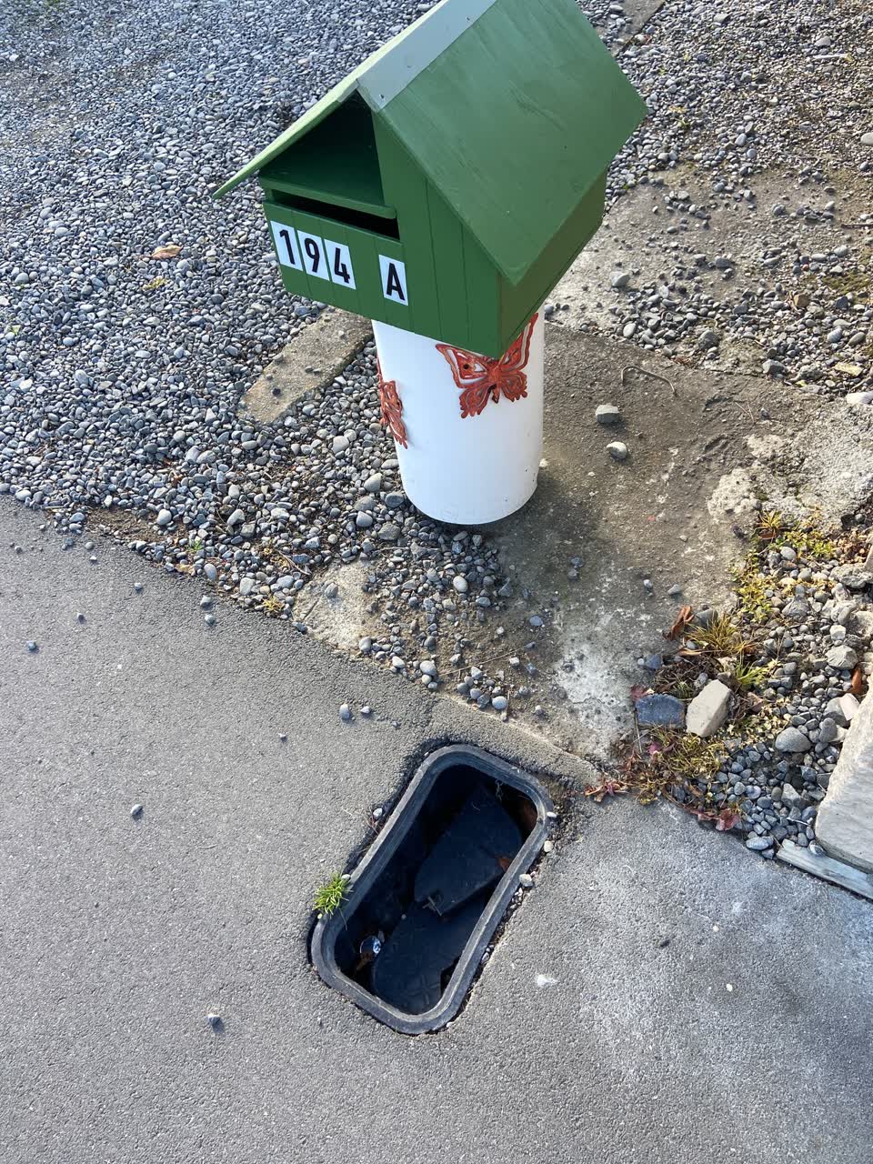 The photograph attached to this roading/streets report