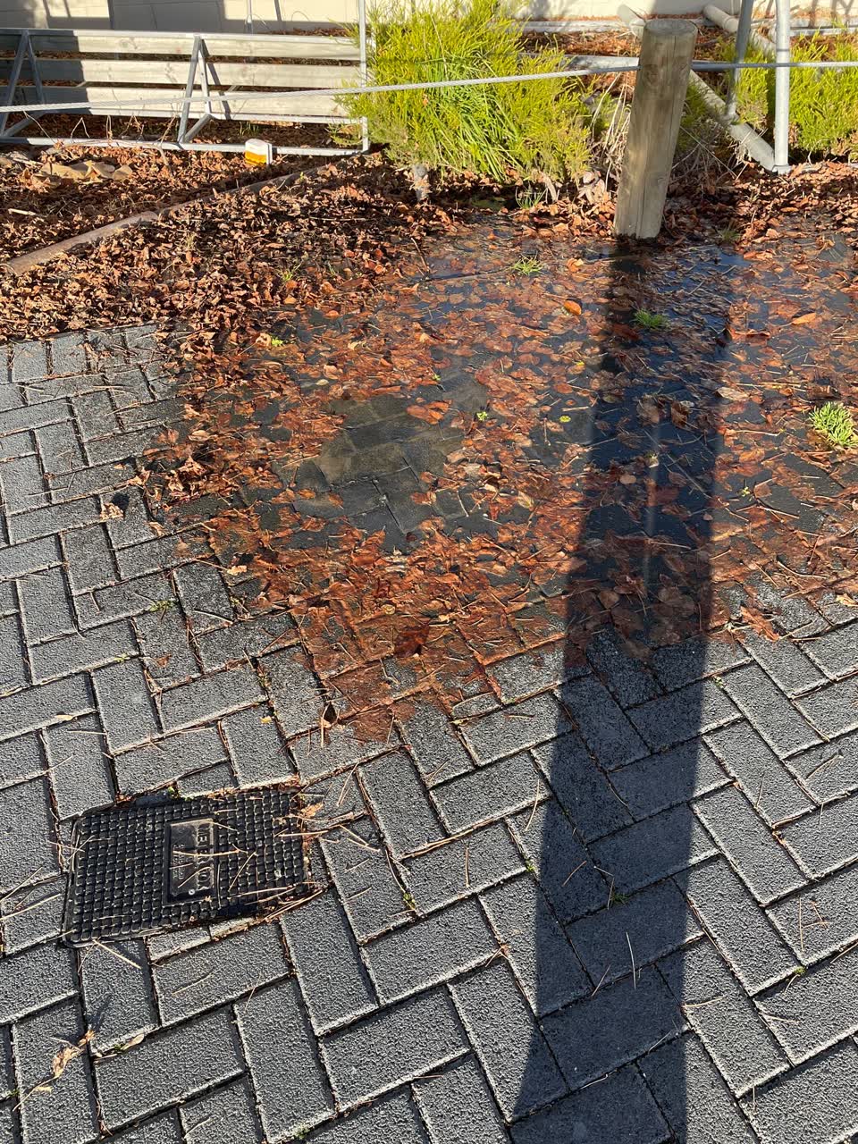 The photograph attached to this water leak report