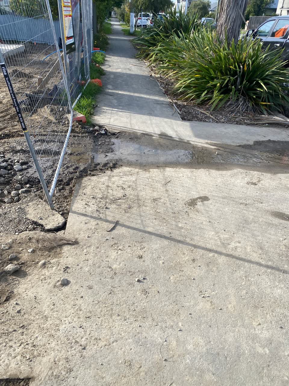 The photograph attached to this water leak report