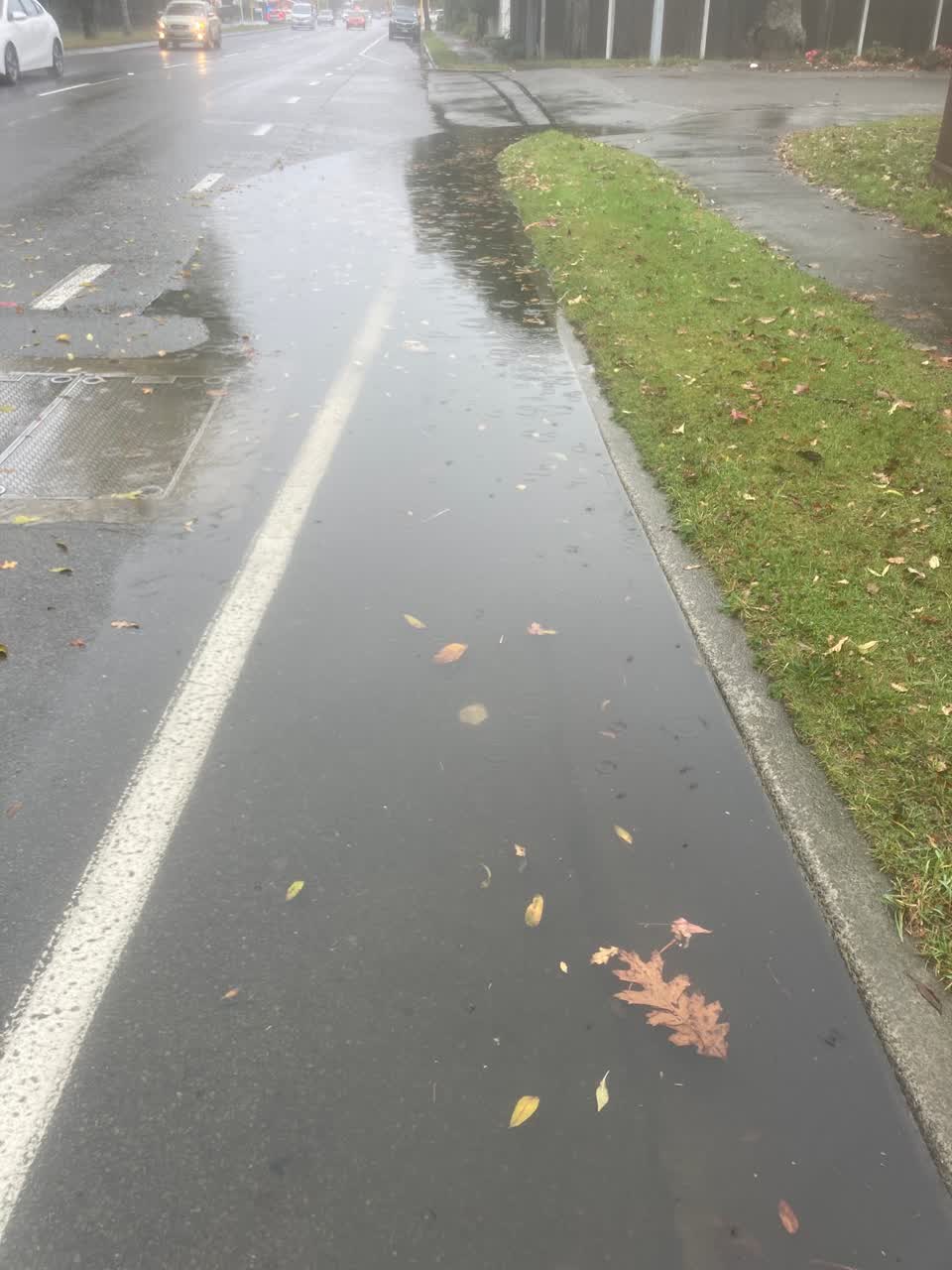 The photograph attached to this flooding report