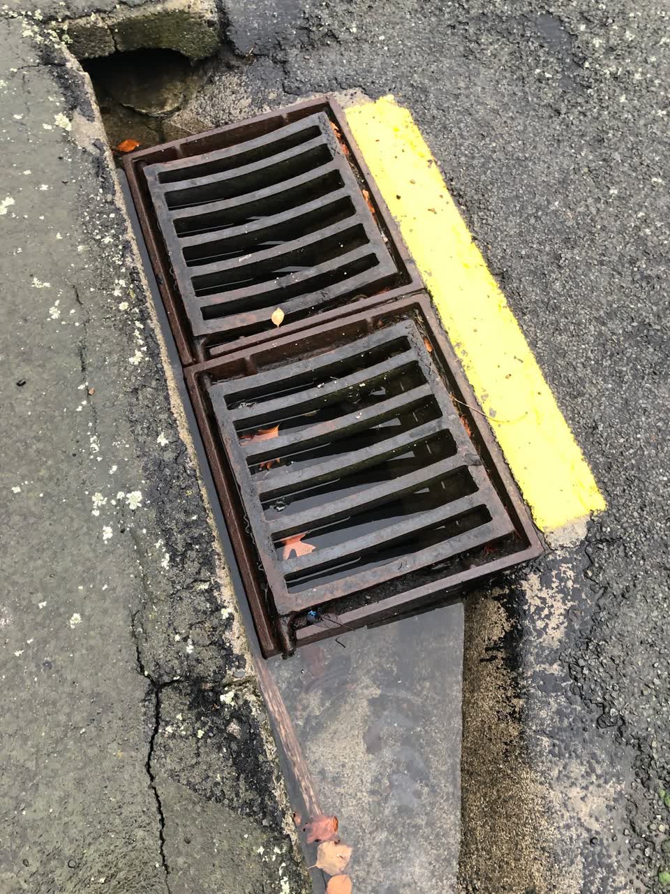 The photograph attached to this flooding report