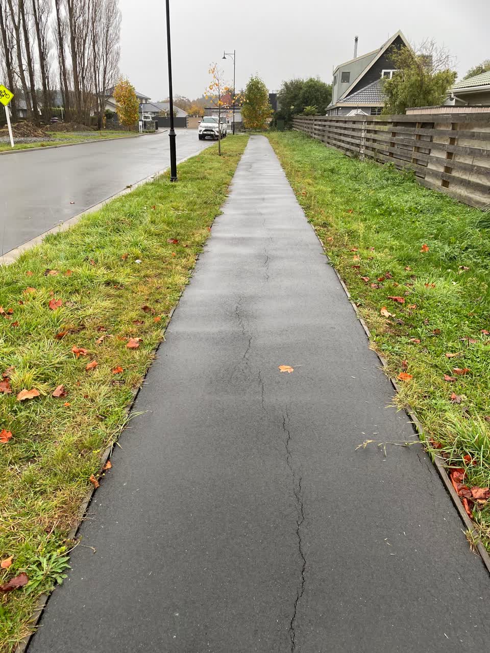 The photograph attached to this roading/streets report