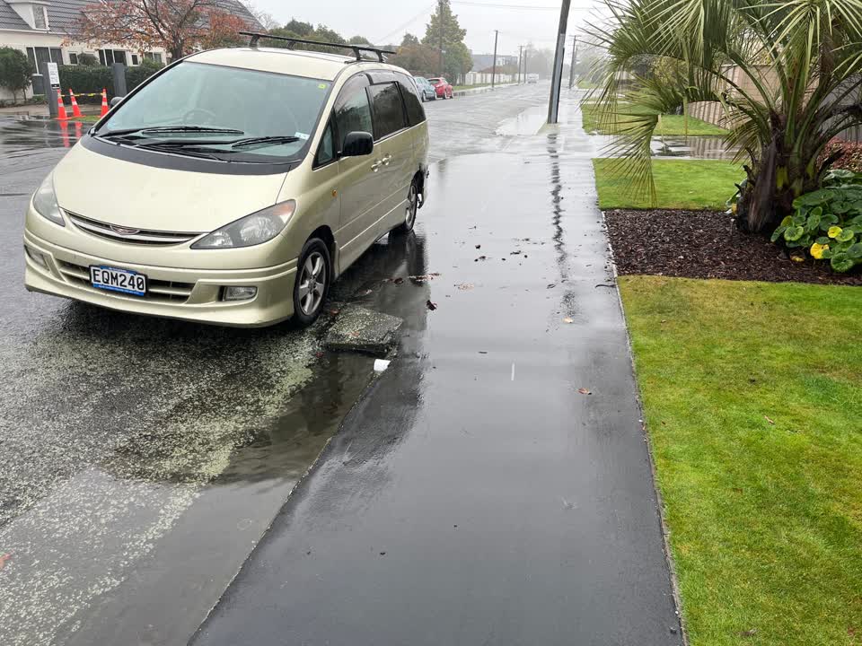 The photograph attached to this wastewater/stormwater report