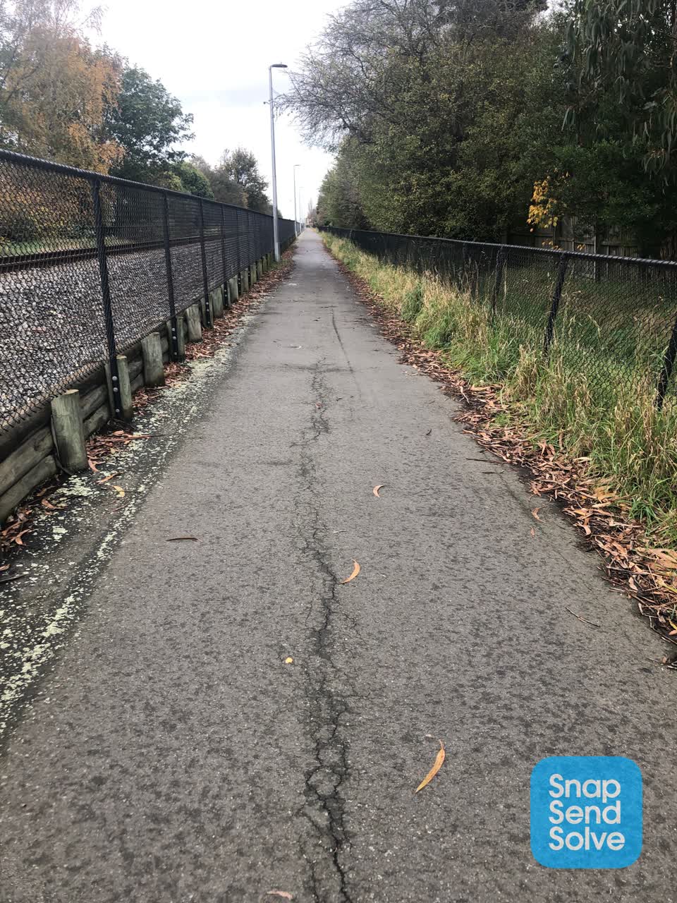 The photograph attached to this roading/streets report