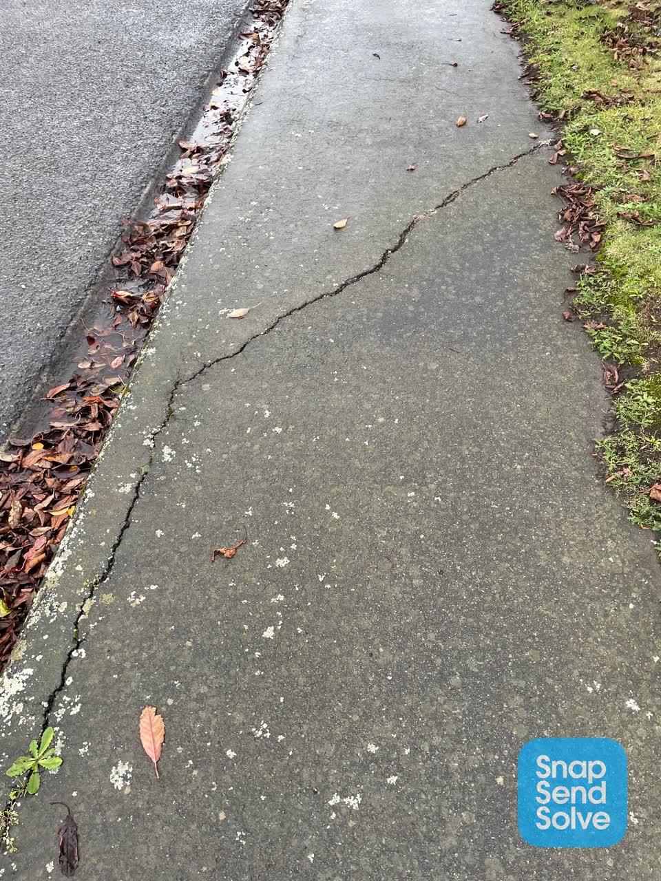 The photograph attached to this roading/streets report