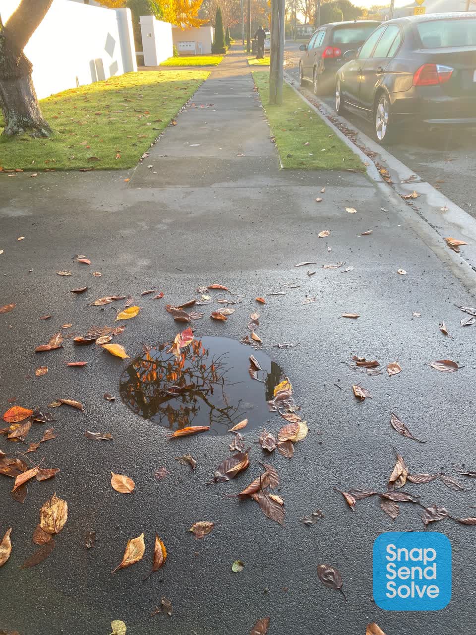 The photograph attached to this roading/streets report