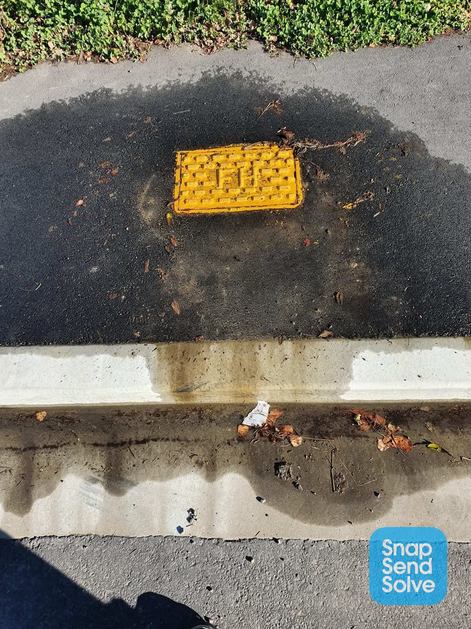 The photograph attached to this water leak report