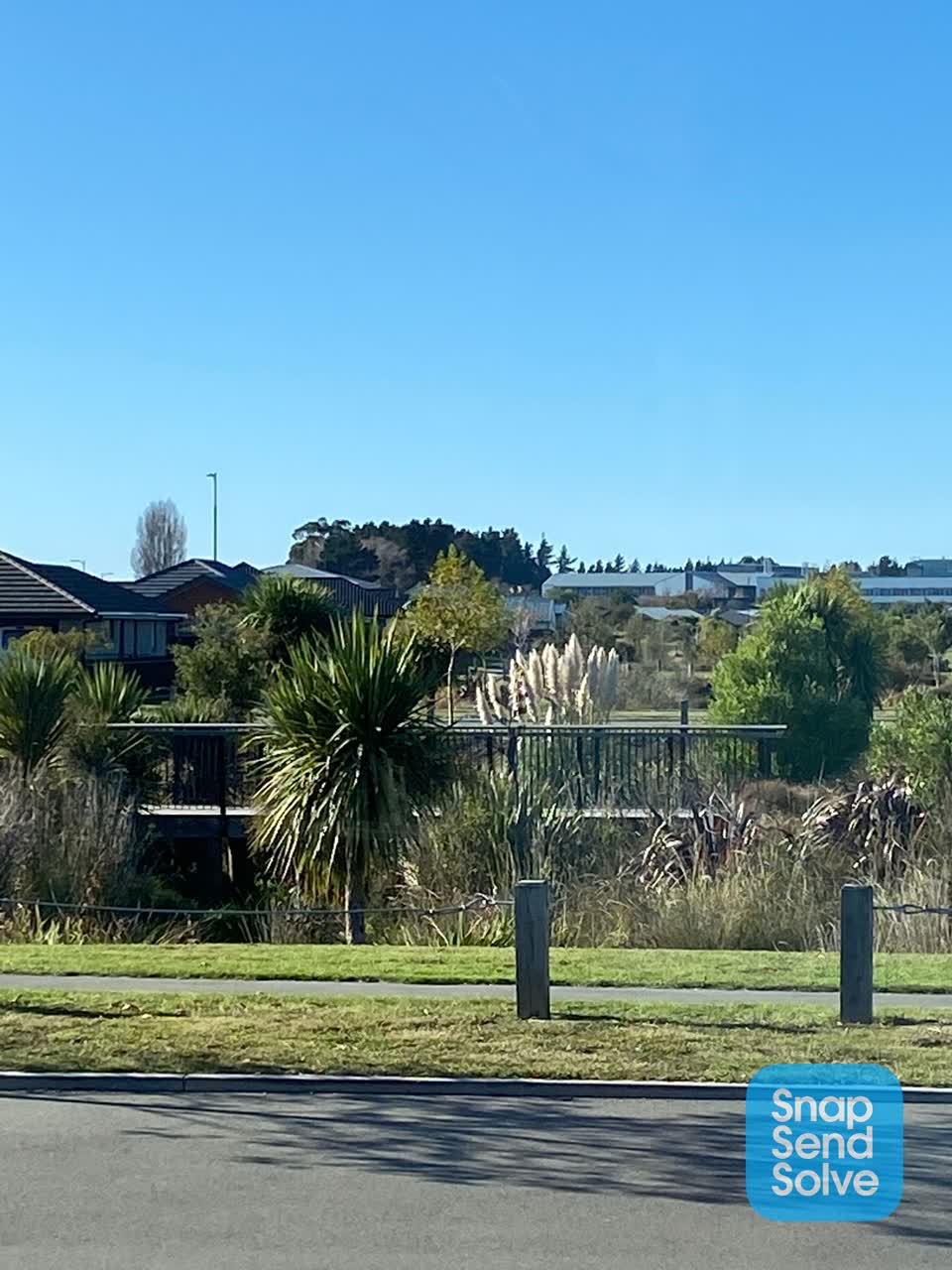 The photograph attached to this roading/streets report