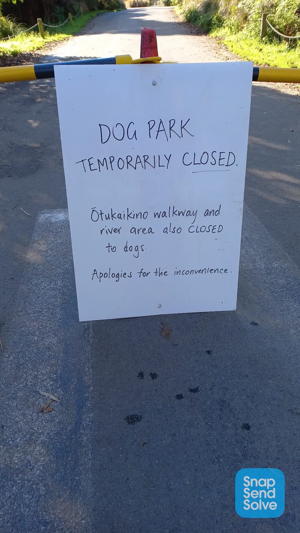 The photograph attached to this parks report