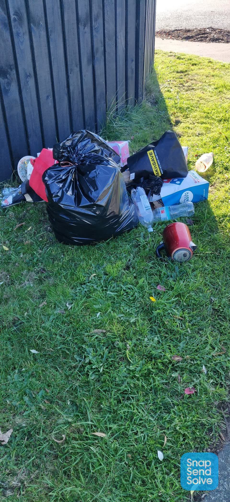 The photograph attached to this rubbish/recycling report