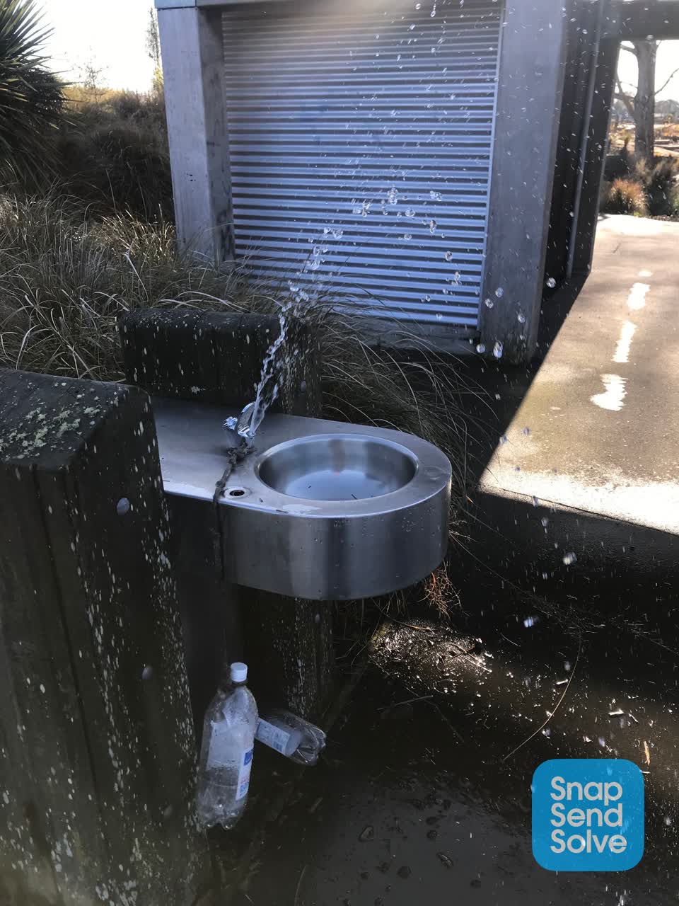 The photograph attached to this water leak report
