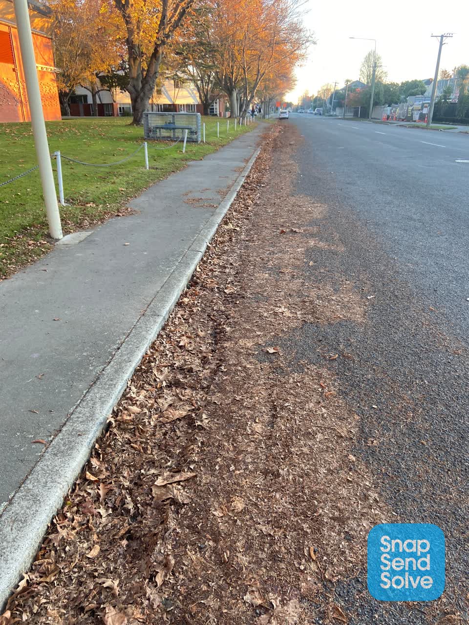 The photograph attached to this roading/streets report