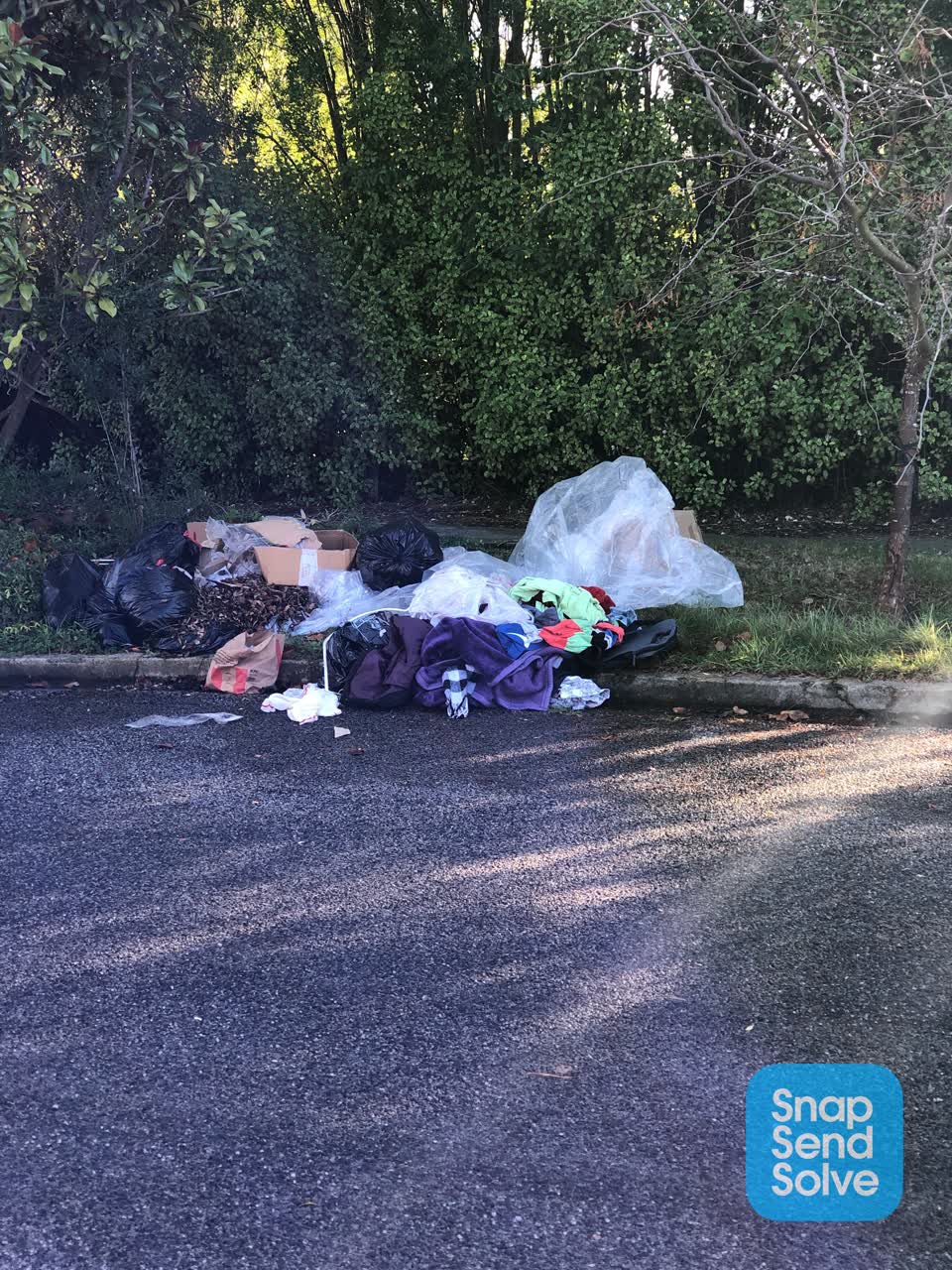 The photograph attached to this rubbish/recycling report