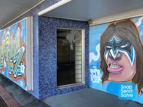 Graffiti, a report photo