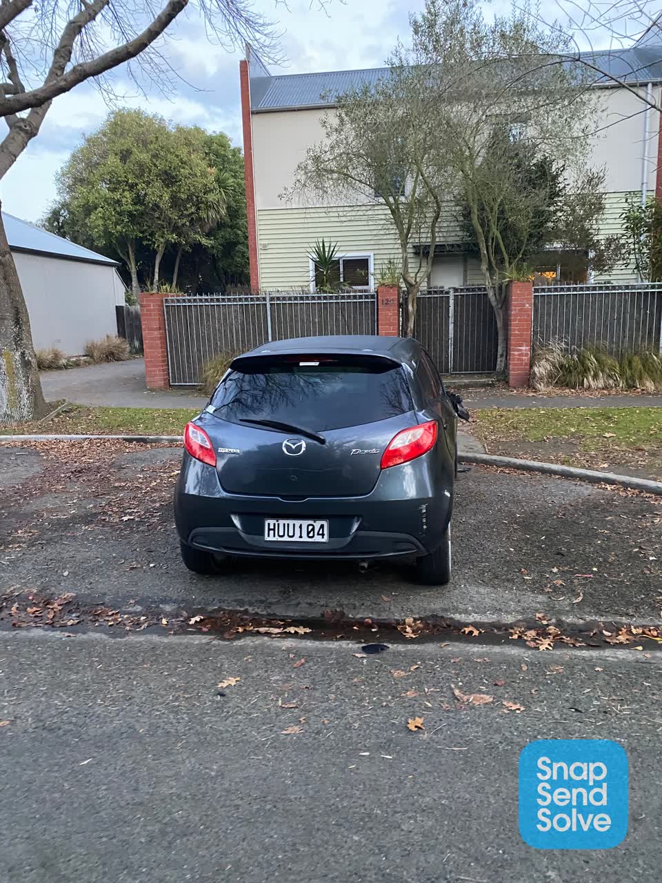 The photograph attached to this roading/streets report