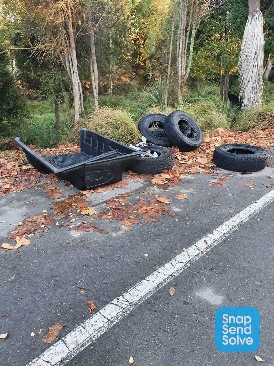 The photograph attached to this rubbish/recycling report
