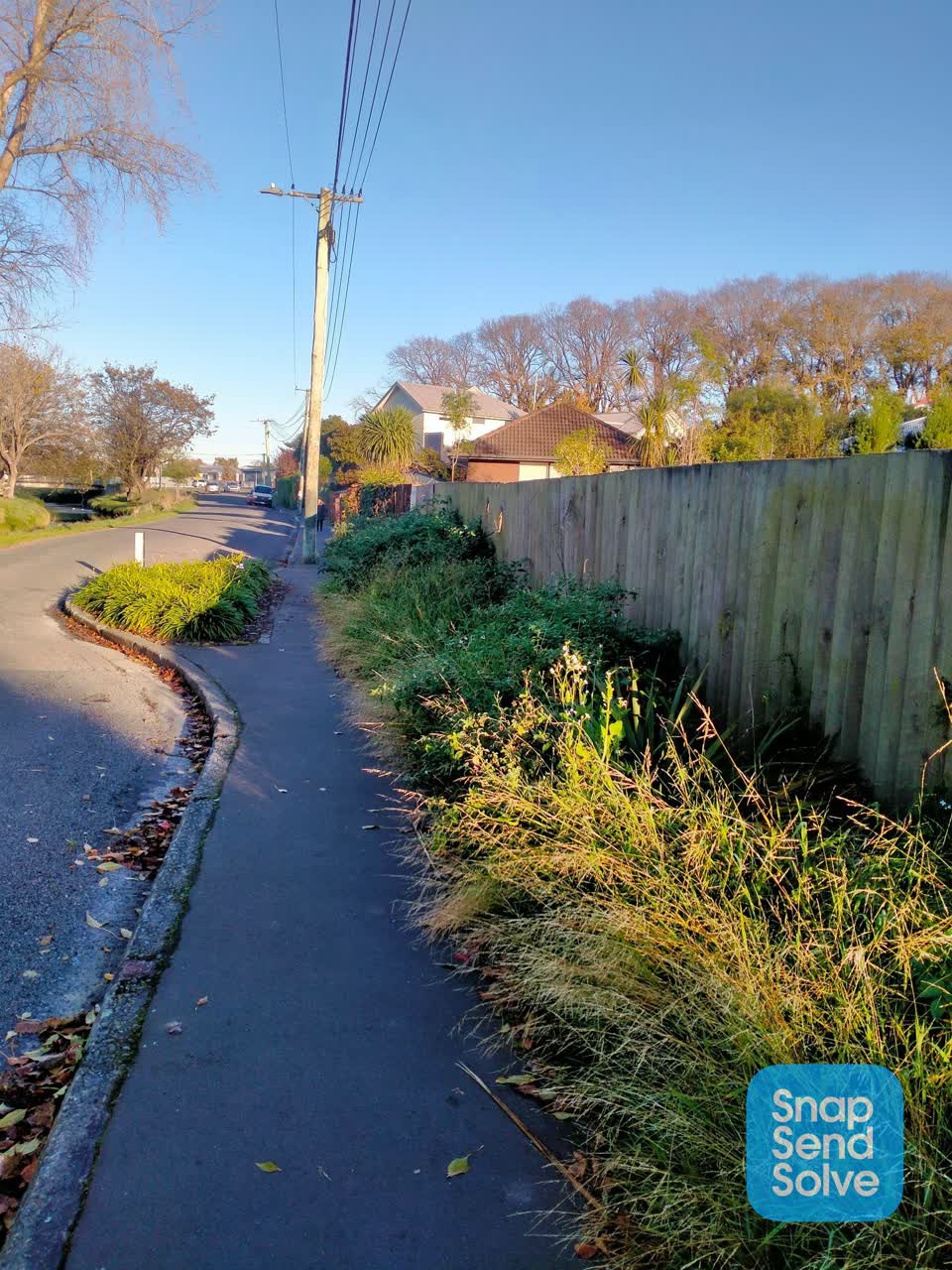 The photograph attached to this roading/streets report
