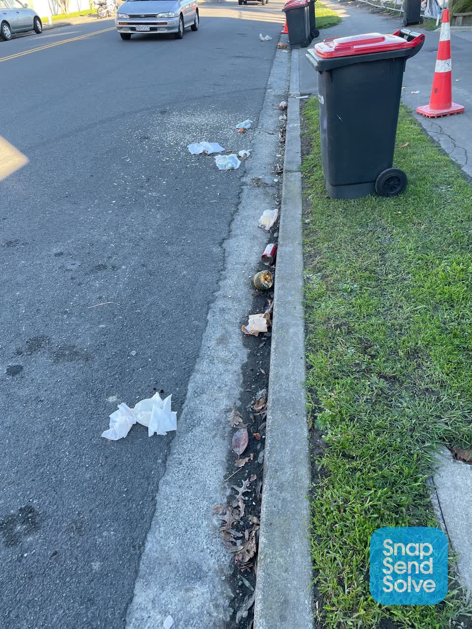 The photograph attached to this rubbish/recycling report