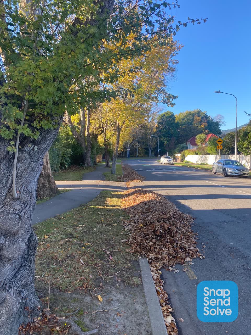The photograph attached to this roading/streets report