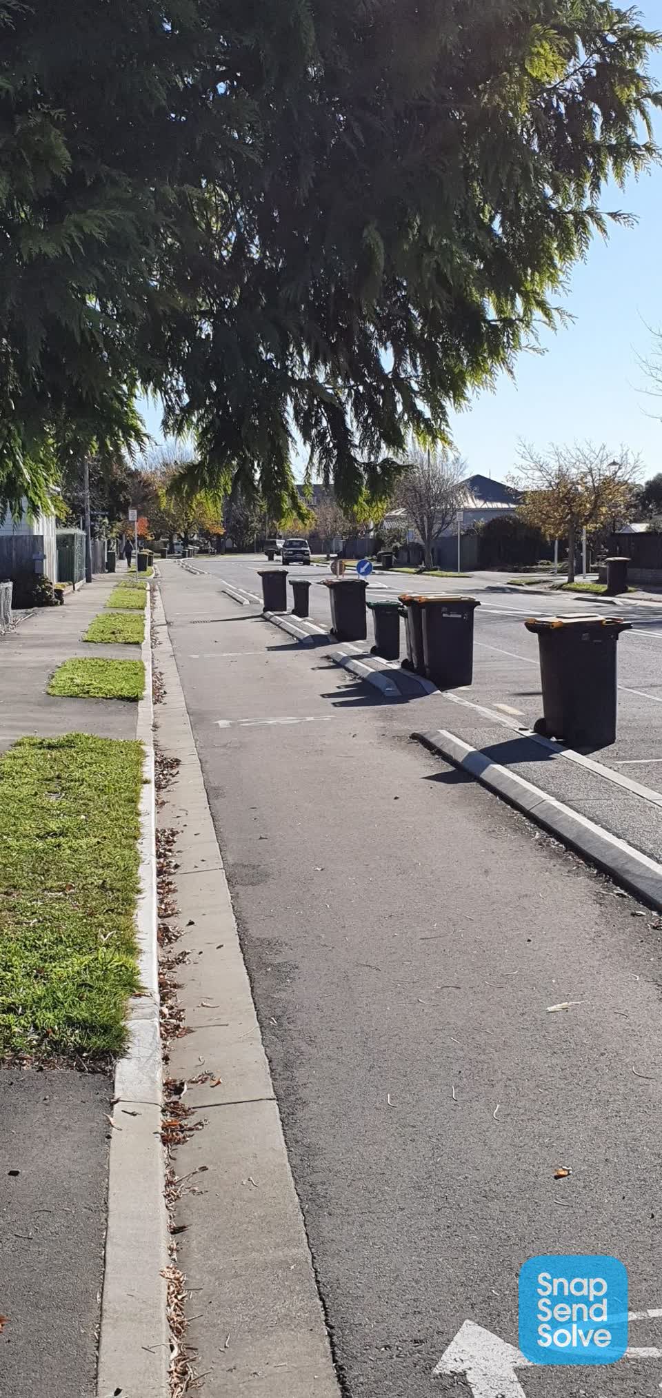 The photograph attached to this roading/streets report