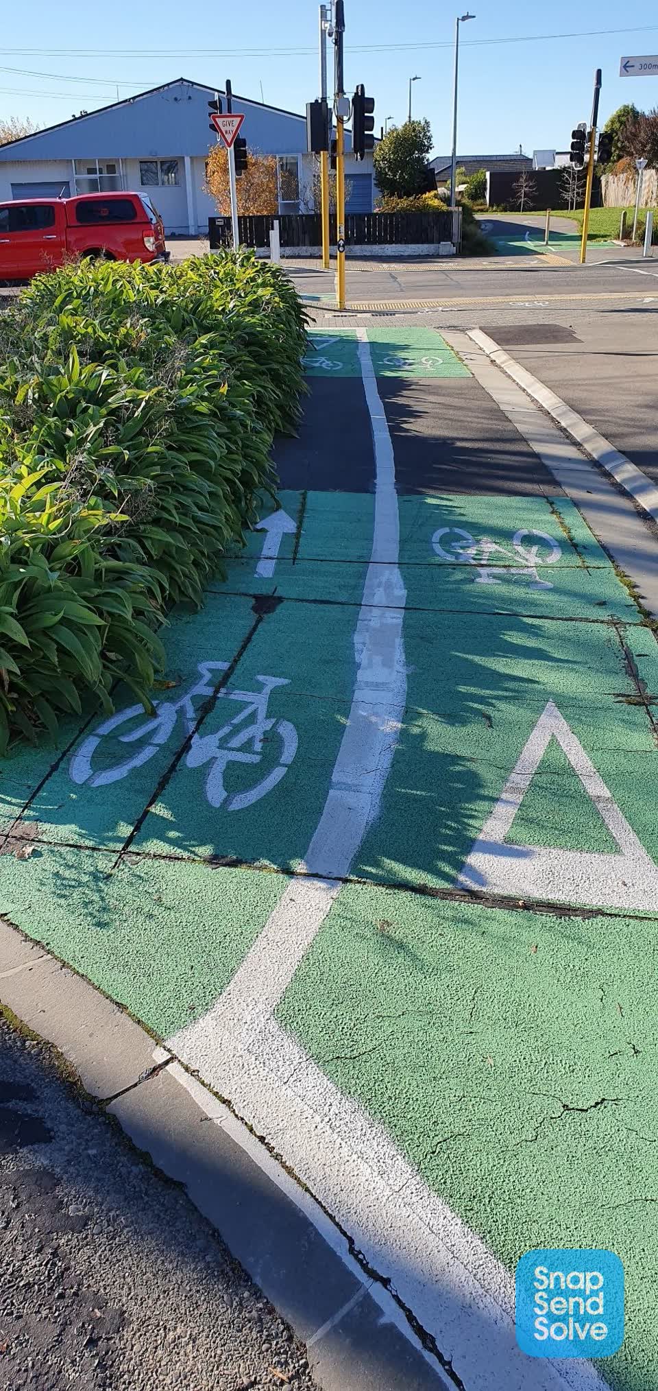 The photograph attached to this roading/streets report
