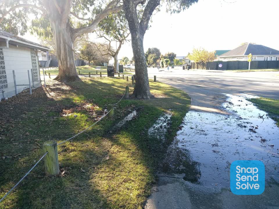 The photograph attached to this water leak report