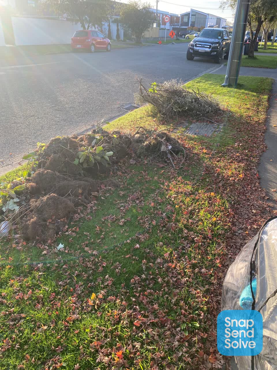 The photograph attached to this rubbish/recycling report