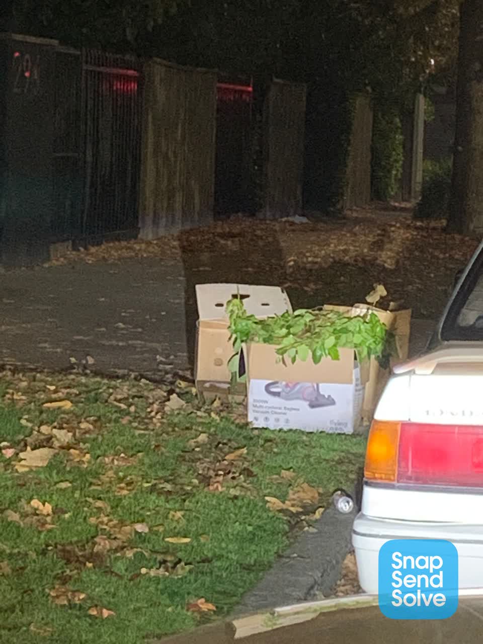 The photograph attached to this rubbish/recycling report