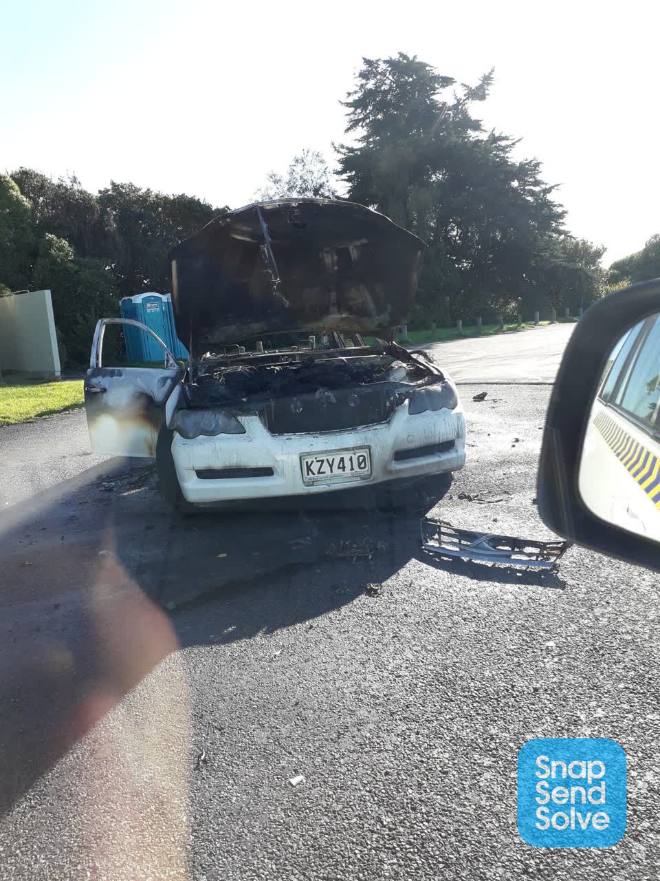 The photograph attached to this roading/streets report