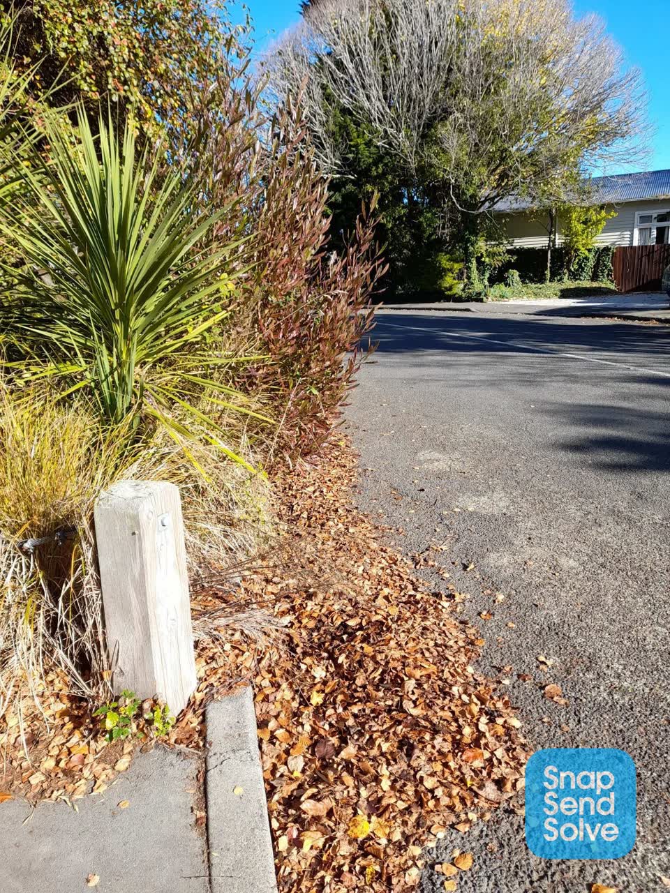 The photograph attached to this roading/streets report