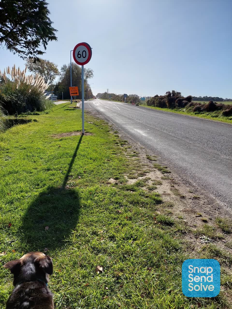 The photograph attached to this roading/streets report
