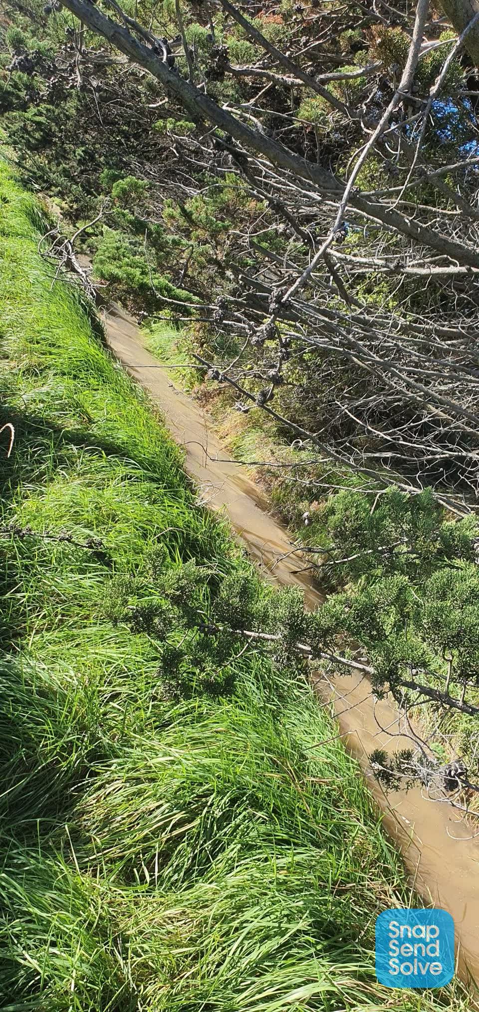 The photograph attached to this wastewater/stormwater report