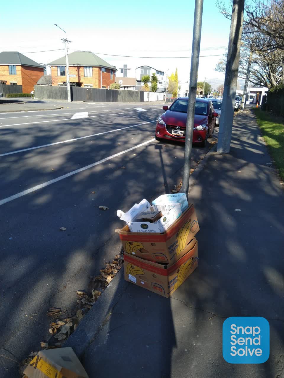 The photograph attached to this rubbish/recycling report