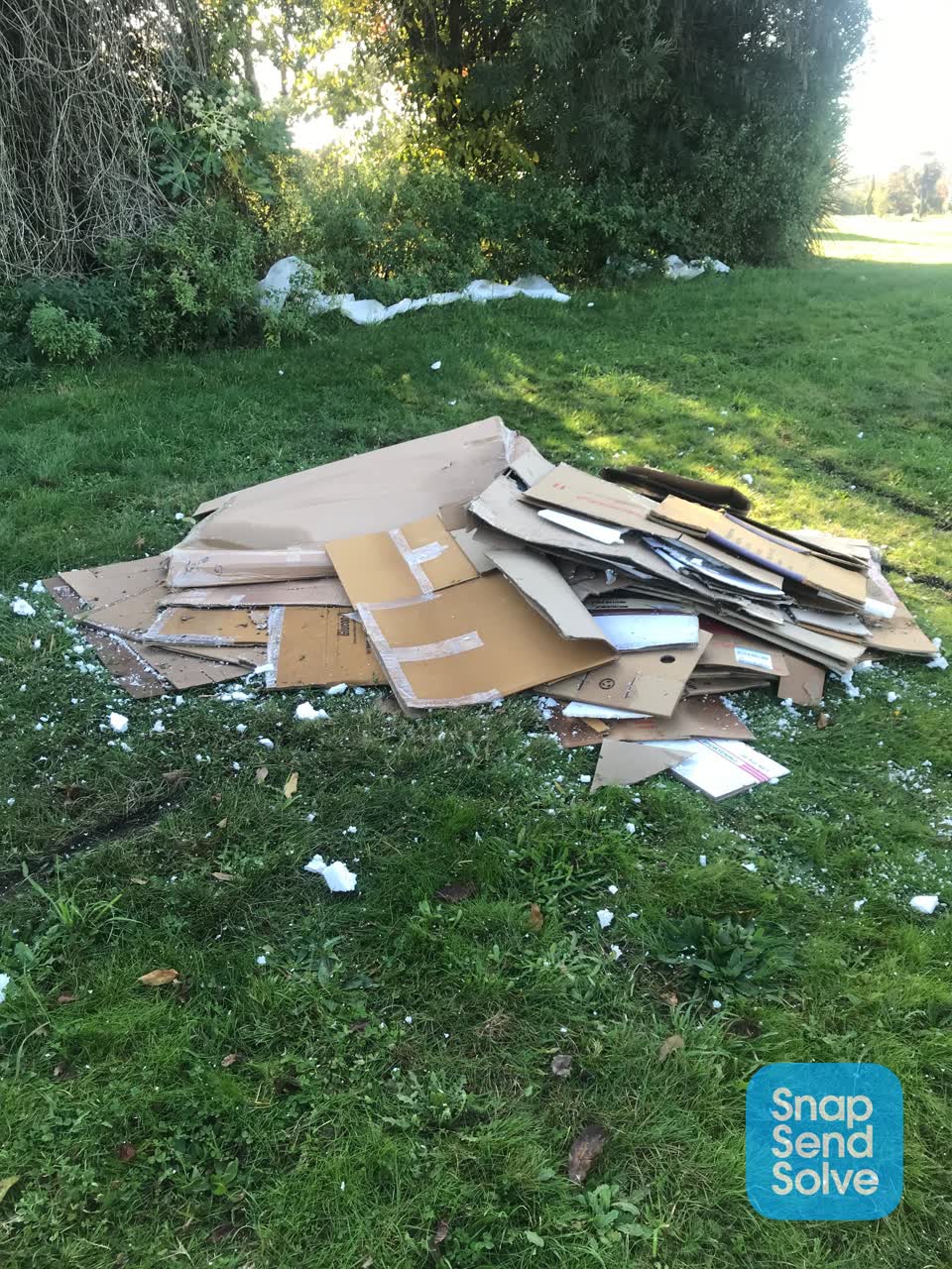 The photograph attached to this rubbish/recycling report