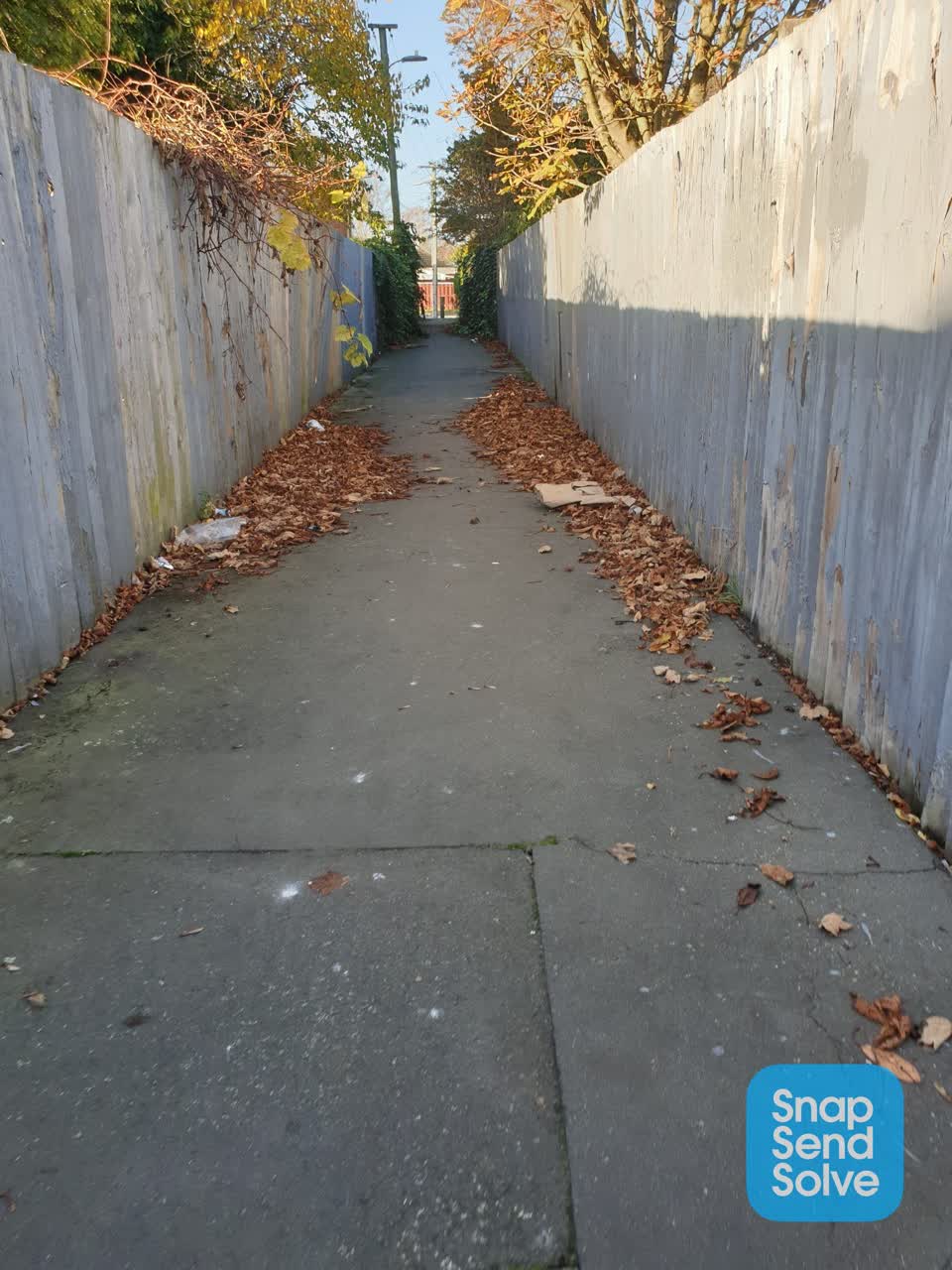 The photograph attached to this roading/streets report