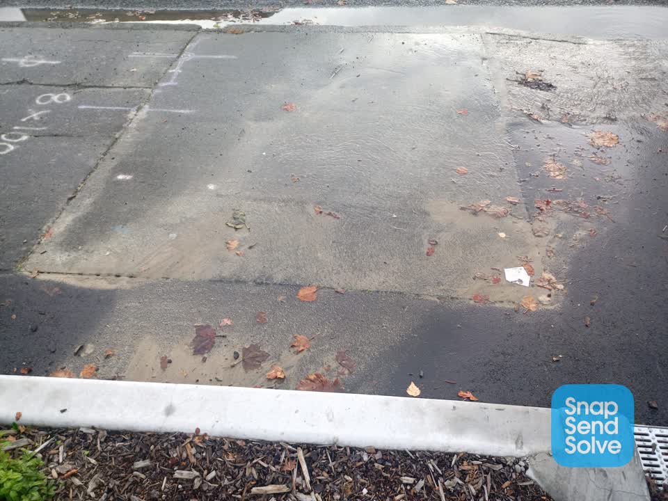 The photograph attached to this water leak report