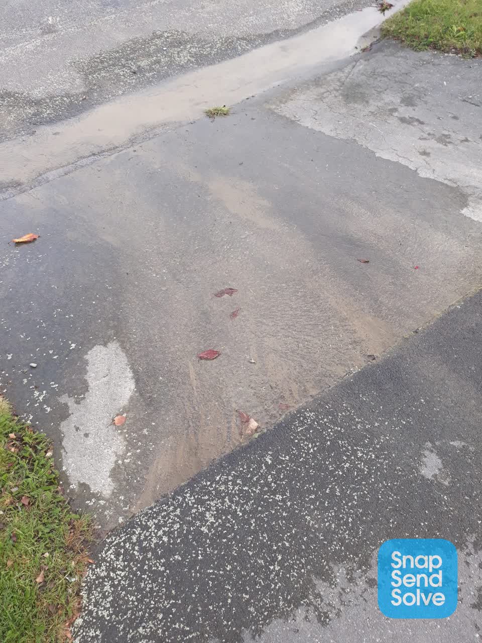 The photograph attached to this flooding report