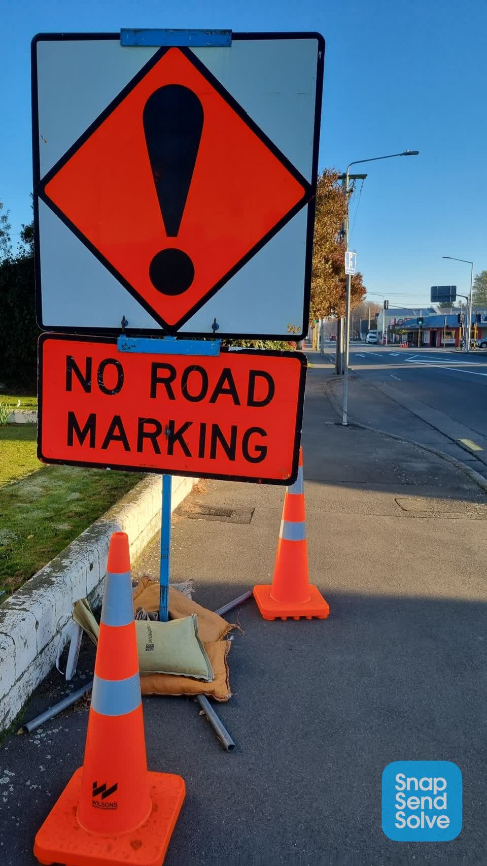 The photograph attached to this roading/streets report