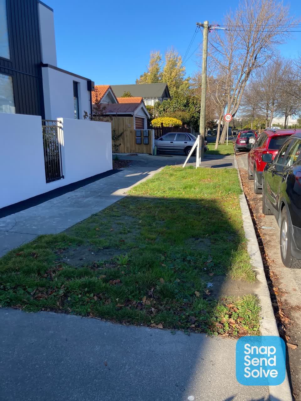The photograph attached to this roading/streets report
