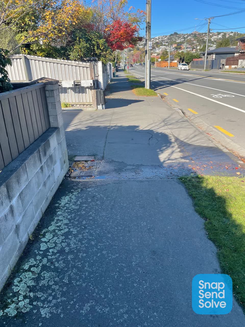 The photograph attached to this water leak report