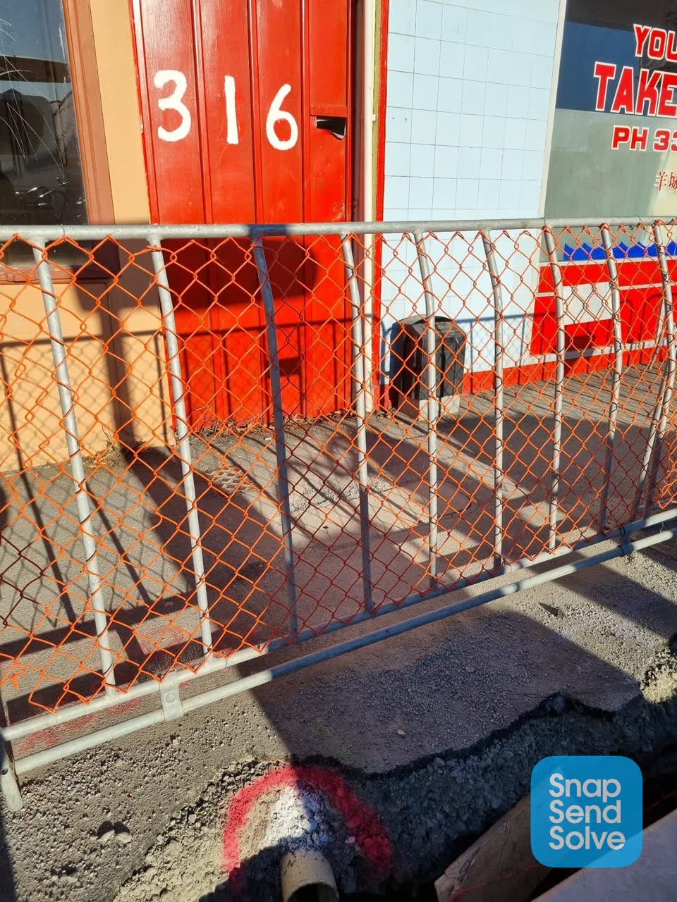 The photograph attached to this wastewater/stormwater report