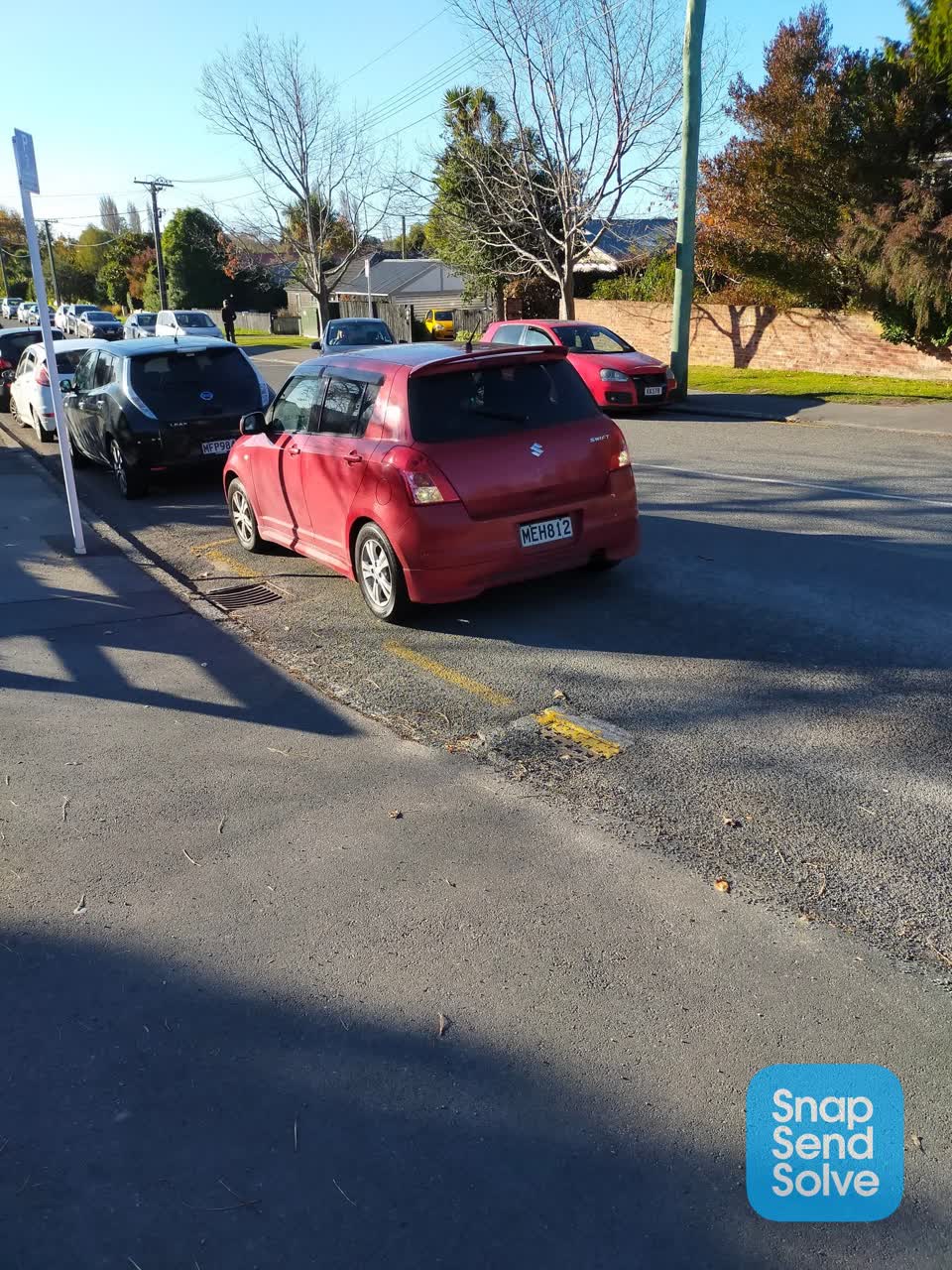 The photograph attached to this roading/streets report