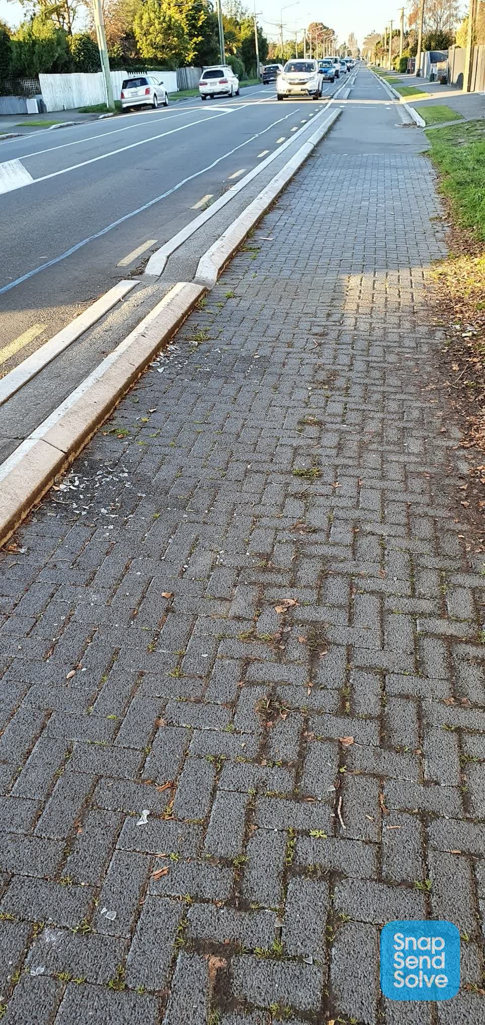 The photograph attached to this roading/streets report