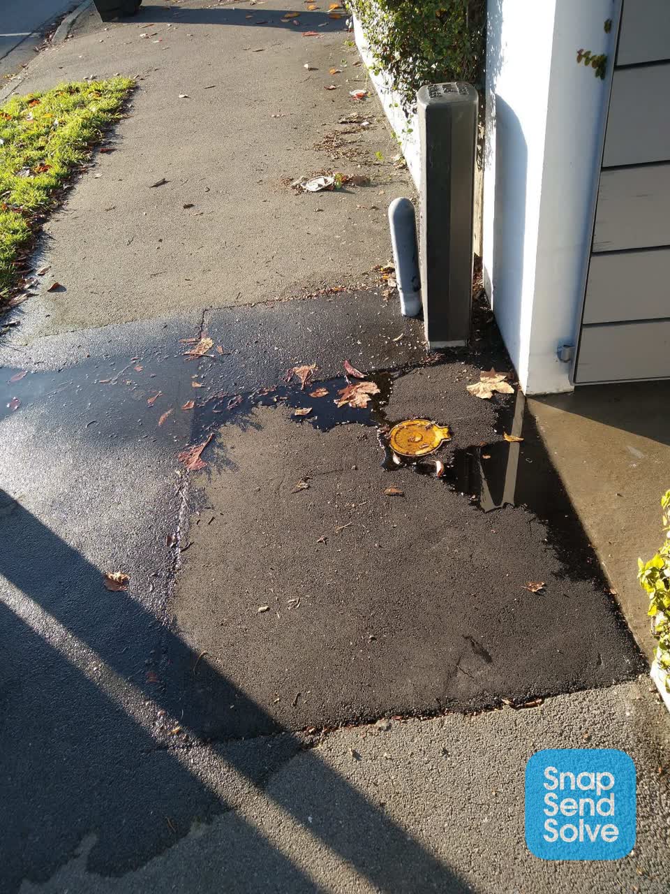 The photograph attached to this roading/streets report