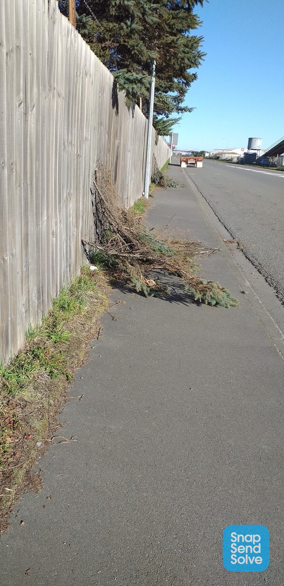 The photograph attached to this roading/streets report