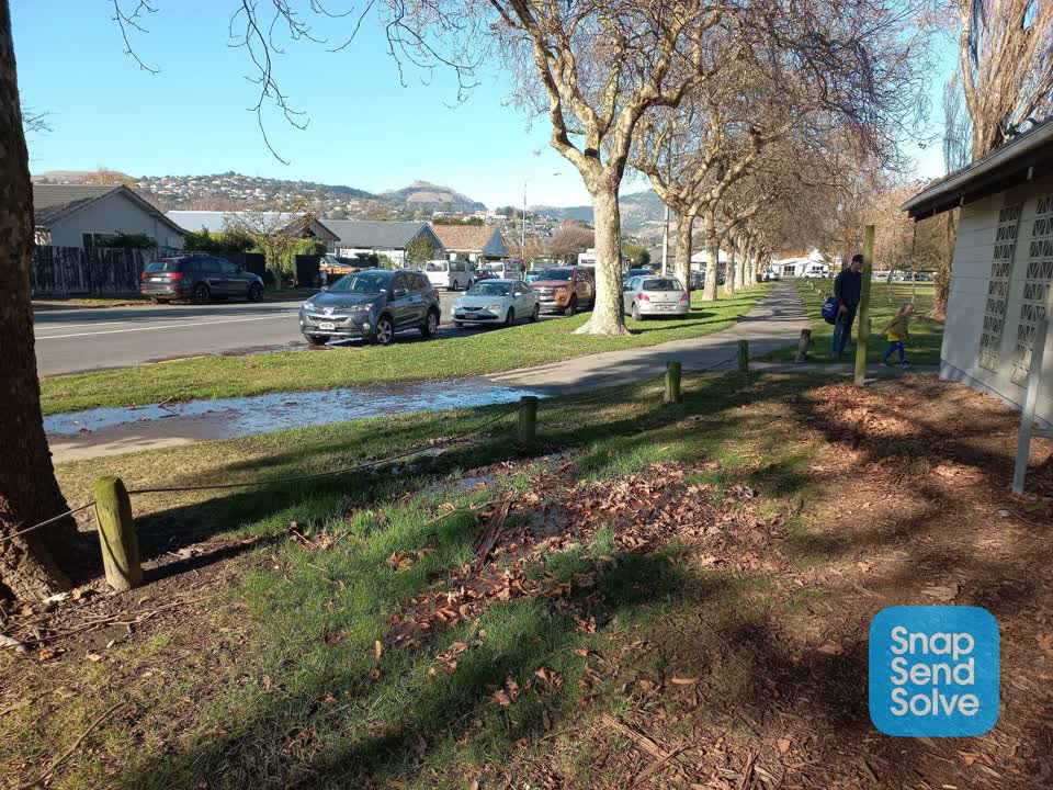 The photograph attached to this water leak report