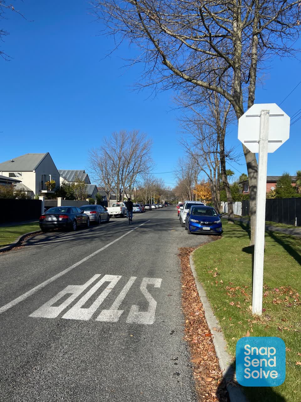 The photograph attached to this roading/streets report