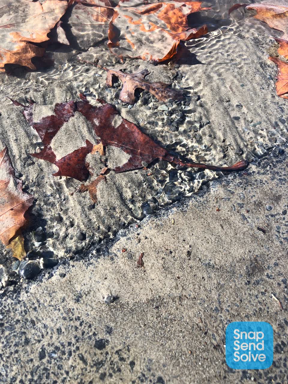 The photograph attached to this roading/streets report